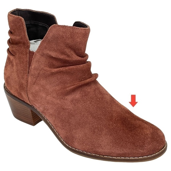 Cole Haan Alayna Mahogany Suede Leather Womens Ankle Boots Size 5M - Picture 6 of 12